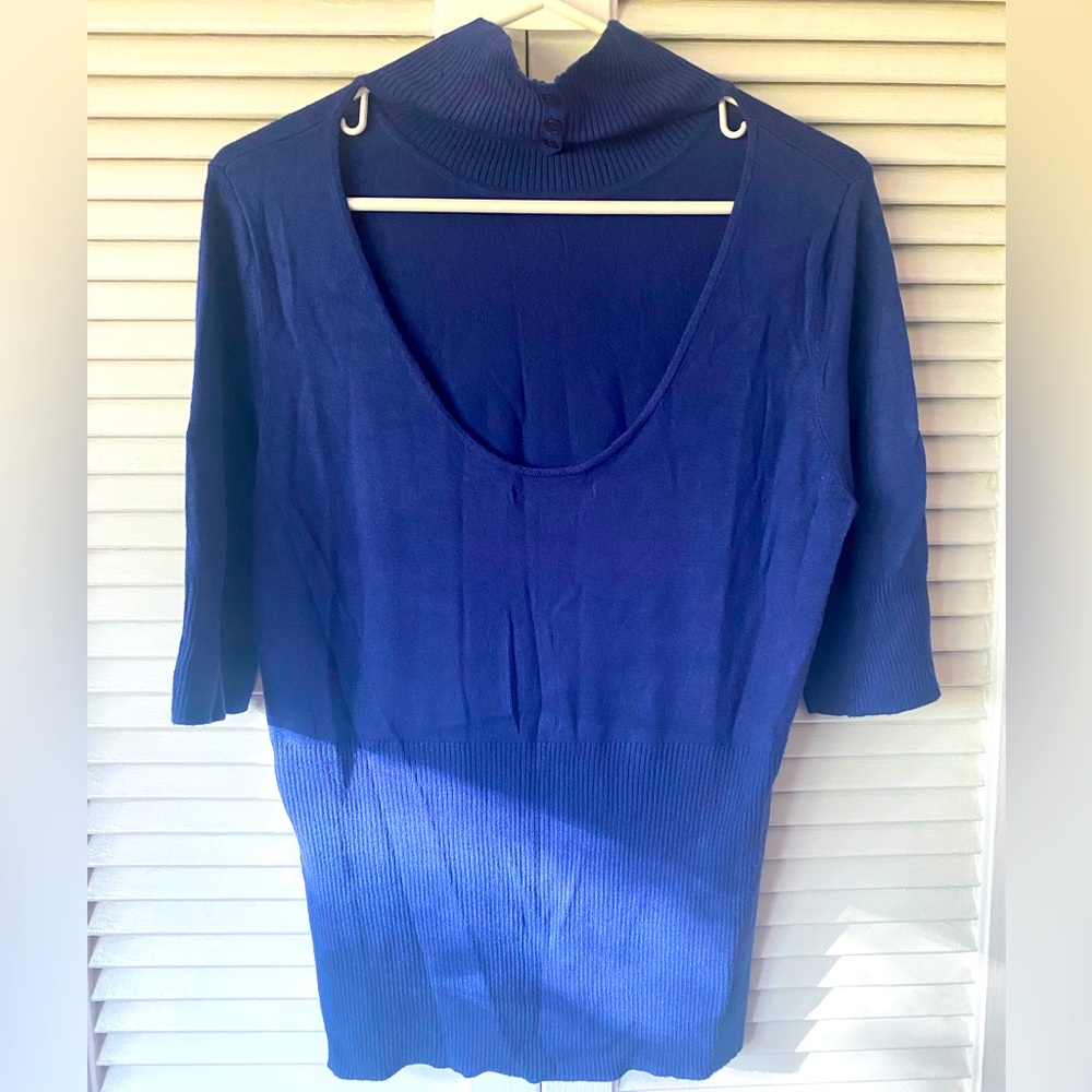 Express open back turtle neck sweater